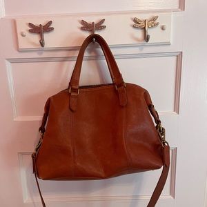Madewell Cognac leather handbag
